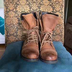 47% off! STEVE MADDEN TROOPA COMBAT LEATHER BOOT